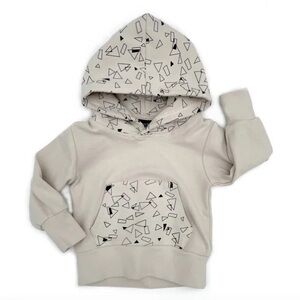Little Bipsy Almond Geo Hoodie - 12-18m
